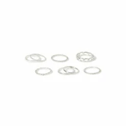 Best deal 😉 Liars & Lovers 6 Pack Silver Stacking Rings For Female 🥰 -Liars & Lovers Shop unnamed file 1321