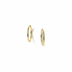 New ⌛ Liars & Lovers Recycled Gold Plated Silver Hoop Earrings For Female 🛒